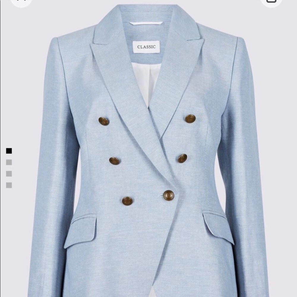 Linen Rich Herringbone Blazer